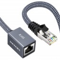 Cat6 Ethernet Extension Cable 1.8 m Network Cat6 Extension Adapter RJ45 Cable Shielded Male to Female