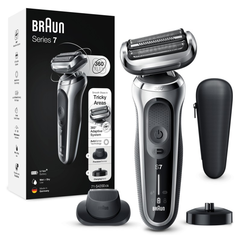BRAUN 71-S4200CS Pardel (WET AND DRY SERIES 7 360° FLEX, AUTOSENCE) Kohvriga pardli jaoks
