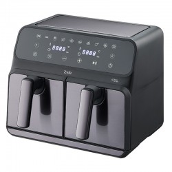 8 l kahekordne Kuumaõhufritüür Zyle Air Fryer dual ZY801DAF 1700w black