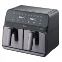 8 l kahekordne Kuumaõhufritüür Zyle Air Fryer dual ZY801DAF 1700w black