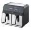 8 l kahekordne Kuumaõhufritüür Zyle Air Fryer dual ZY802DAF 1700w metal