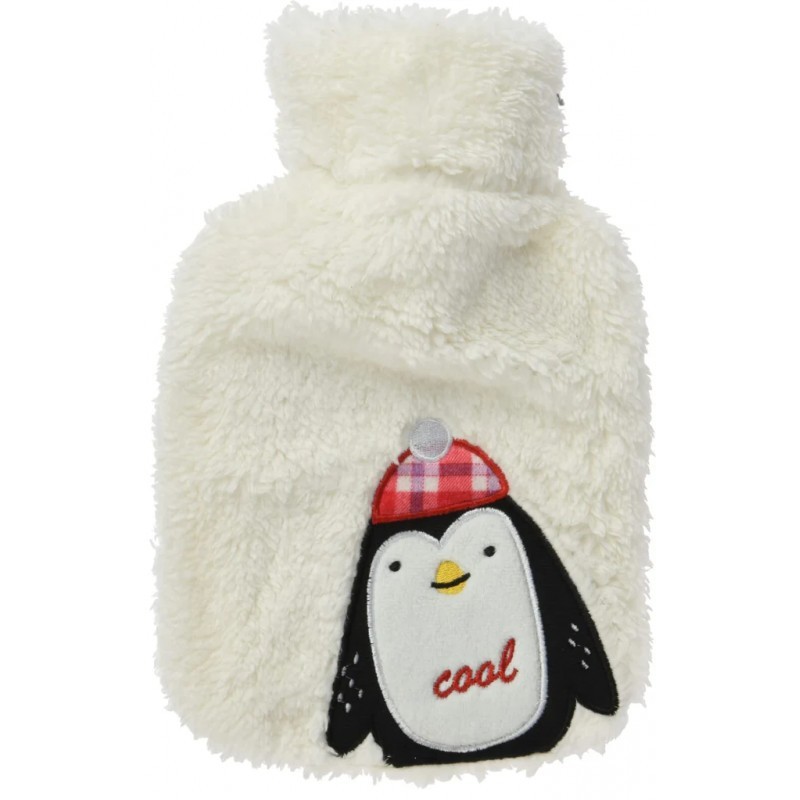 Penguin 0,9L mahutavusega voodisoojendaja on täidetud veega piduliku täidisega