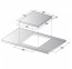 Allenzi PI40w 3 pliidiplaati 45cm white induktiivne Pliidiplaat