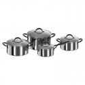 Roostevabast terasest pottide komplekt Zyle ZY1410PS, 4 tk