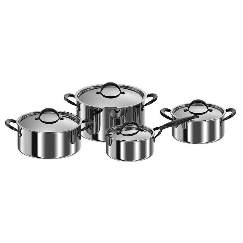 Roostevabast terasest pottide komplekt Zyle ZY1420PS, 4 tk